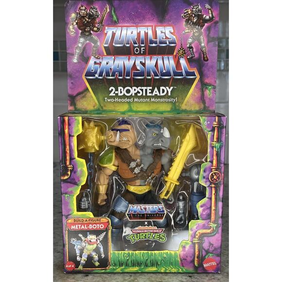 MOTU Masters x TMNT Turtles of Grayskull 2 Bopsteady Mattel Action Figure New - Picture 1 of 6